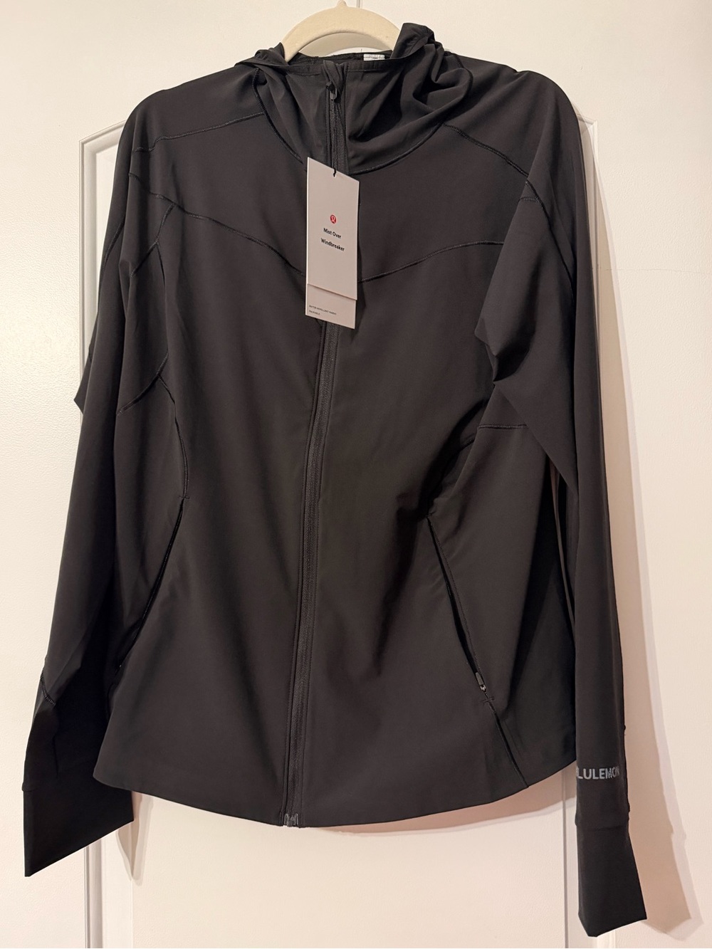 Lululemon Athletica Black Mist Over Hooded Windbreaker